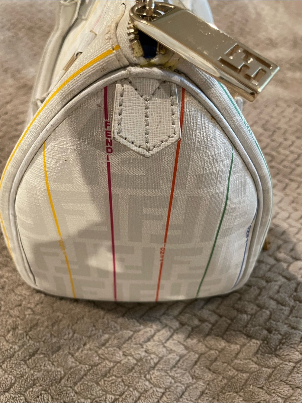 Fendi Zucca Spalmati or Forever Bauletto Boston bag - Picture 7 of 16